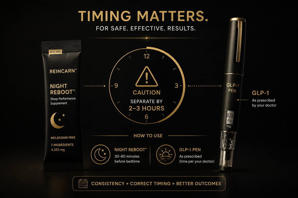 Can you take sleep supplements with a GLP-1, non-hormonal options and timing