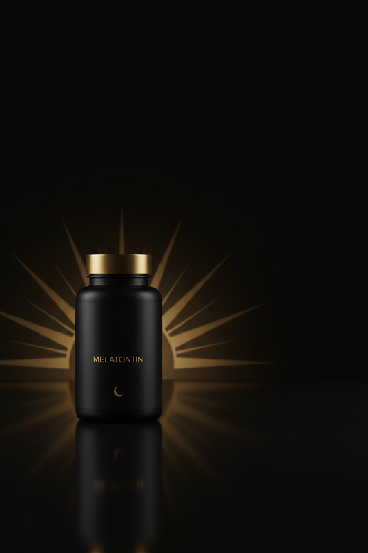 How to stop taking melatonin, gold sunrise motif on black
