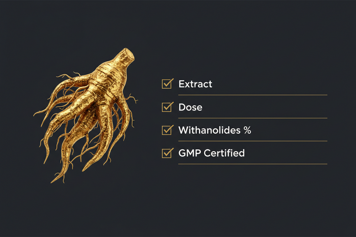Best ashwagandha KSM-66 supplement in India, judged by extract, dose and manufacturing