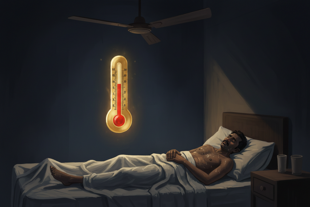 Why heat and humidity in Indian summers reduce deep sleep