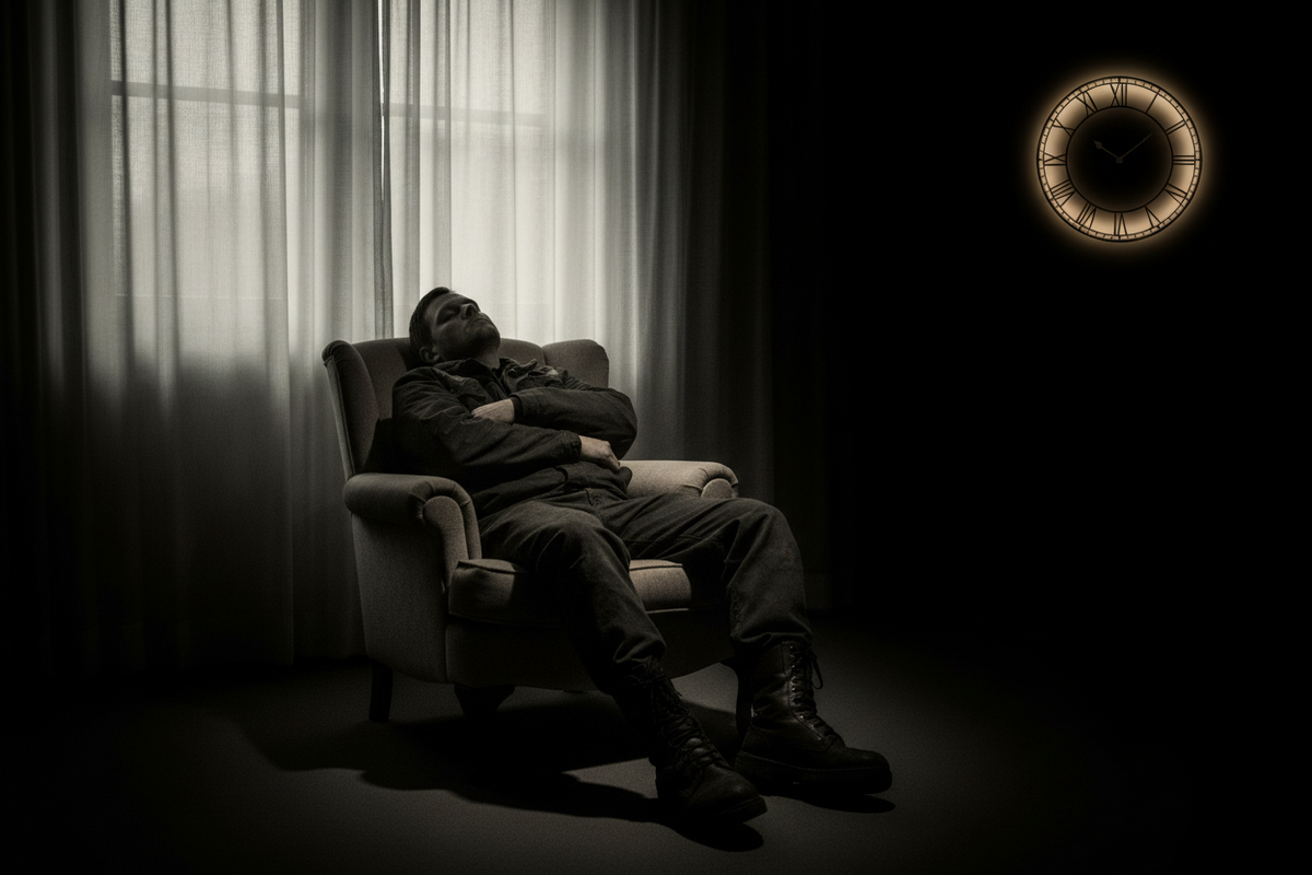 Best sleep supplement for shift workers, gold clock motif on black